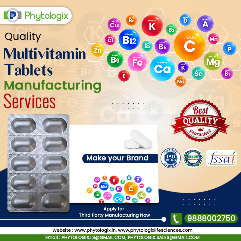 Multivitamin Tablets Manufacturer in India | Third Party Manufacturer